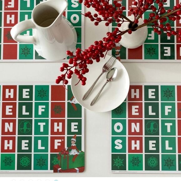 Elf on the Shelf Christmas Cork Placemats 4pc Set. New - Picture 12 of 12